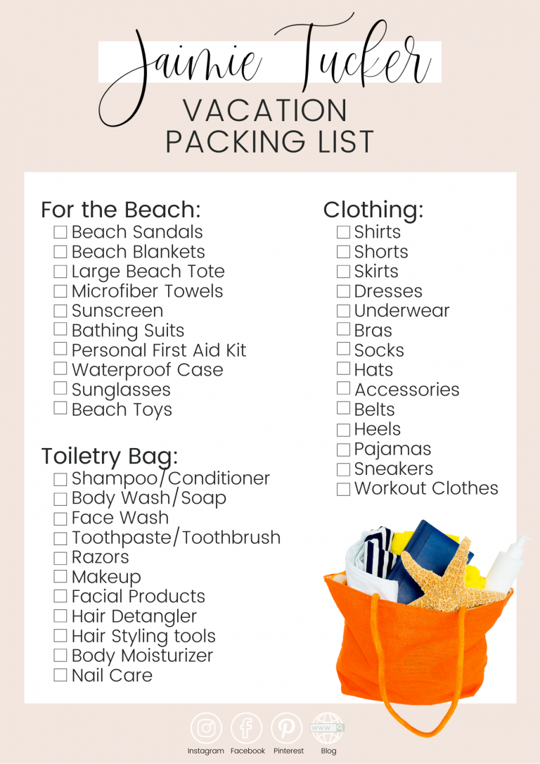 Spring Break Packing List | Massachusetts lifestyle | Jaimie Tucker